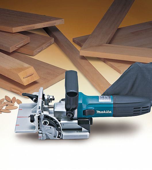 Професійний фрезер ламельний для шкантів і пазів MAKITA PJ7000J : 710 Вт фрезер для плоских роз'ємів в кейсі PJ7000J фото