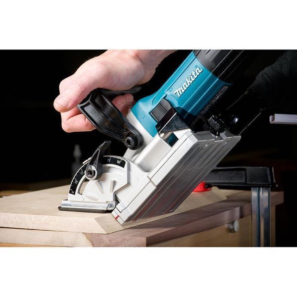 Професійний фрезер ламельний для шкантів і пазів MAKITA PJ7000J : 710 Вт фрезер для плоских роз'ємів в кейсі PJ7000J фото