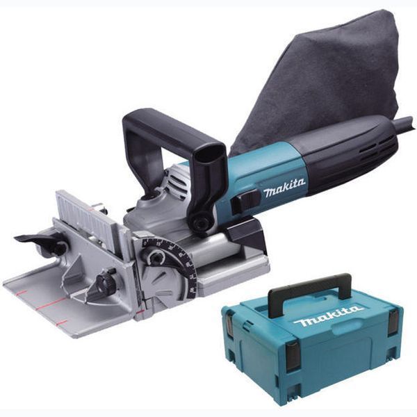 Професійний фрезер ламельний для шкантів і пазів MAKITA PJ7000J : 710 Вт фрезер для плоских роз'ємів в кейсі PJ7000J фото
