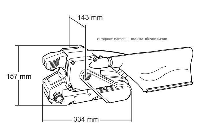 Стрічкова шліфмашина MAKITA 9404 9404 фото