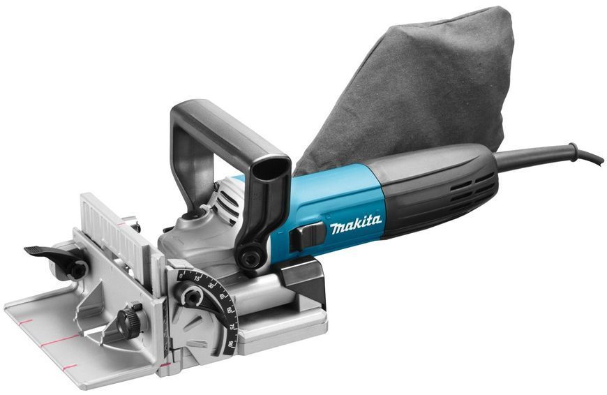 Професійний фрезер ламельний для шкантів і пазів MAKITA PJ7000J : 710 Вт фрезер для плоских роз'ємів в кейсі PJ7000J фото