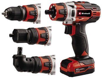 Потужний акумуляторний шуруповерт Einhell TE-CD 12/1 3X-Li (1x2,0 Ah) : з Li-ion 12 V 2.0 Ah, 4513595 4513595 фото