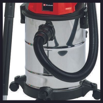 Потужний професійний вакуумний промисловий пилосос для прибирання Einhell TC-VC 1820 S : 1250 Вт, 20л, без розетки 2342167 2342167 фото
