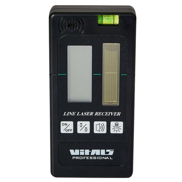 Приймач для лазерного рівня нівеліра Vitals Professional LR 1g : робочий діапазон 50 м, вага 0.35 кг 162519 фото