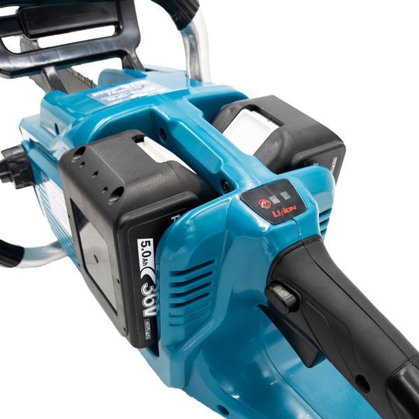Акумуляторна ланцюгова пилка PROFI-TEC DUC355BL POWERLine: з АКБ 20V 2 х 6.0 Aч + ЗУ, шина 40 см DUC355BL 6амп фото