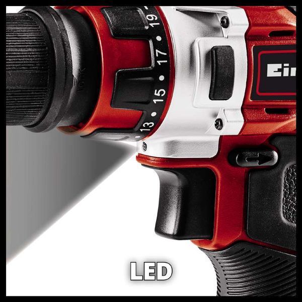 Потужний акумуляторний шуруповерт Einhell TE-CD 12/1 3X-Li (1x2,0 Ah) : з Li-ion 12 V 2.0 Ah, 4513595 4513595 фото