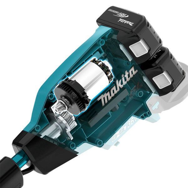 Професійна акумуляторна коса MAKITA DUR369APT2 : з АКБ 2 шт-18V х 5.0 Аh, косіння 430 мм, 6500 об/хв DUR369APT2 фото