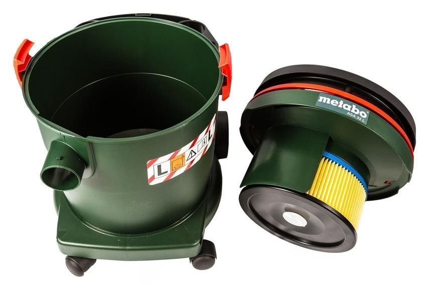 Професійний пилосос Metabo ASA 32 L, 1200 Вт, 32 л, 200 мбар, 3600 л/хв. 602013000 фото