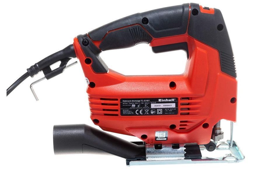 Професійний електричний ручний лобзик (електролобзик) Einhell TC-JS 80/1 : 550 Вт, 3000 об/хв, глибина різу 80мм (4321145) 4321145 фото