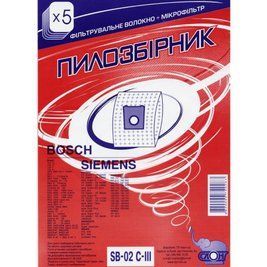 Одноразові пилозбірники для пилососа СЛОН SB-02 С-ІII Bosch / Siemens SB-02 С-ІII фото