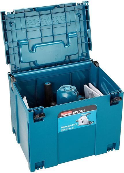 Професійна ручна заглибна дискова пила Makita SP 6000J : 1300 Вт, 165мм, 55мм глибини погружна циркулярка в кейсі SP6000J фото