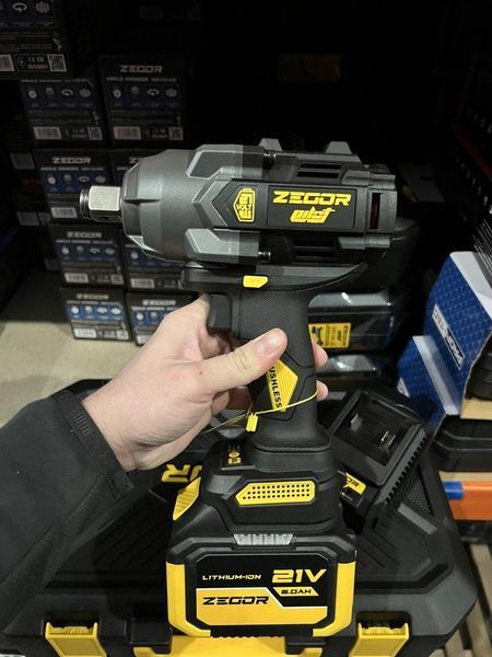 Гайковерт ударний акумуляторний ZEGOR SDPP-21BL-1100 (акум 21V 6.0Ah 1шт і зарядка) SDPP-21BL-1100 фото