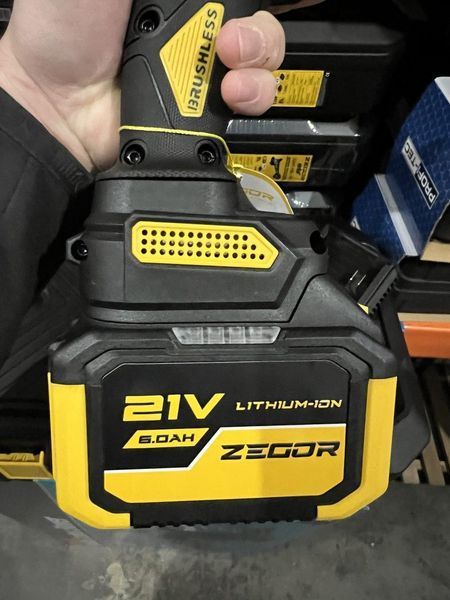 Гайковерт ударний акумуляторний ZEGOR SDPP-21BL-1100 (акум 21V 6.0Ah 1шт і зарядка) SDPP-21BL-1100 фото