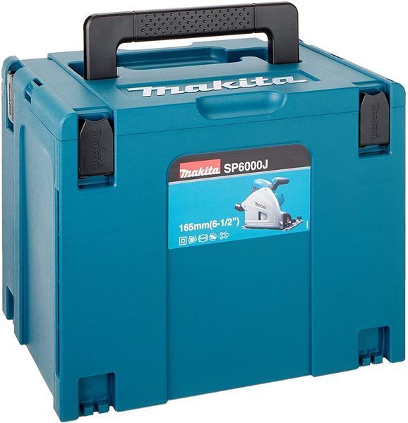 Професійна ручна заглибна дискова пила Makita SP 6000J : 1300 Вт, 165мм, 55мм глибини погружна циркулярка в кейсі SP6000J фото