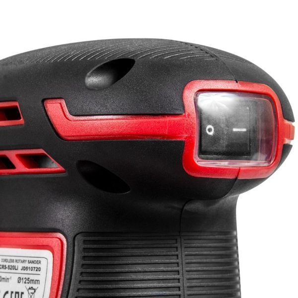 Акумуляторна шліфмашина ексцентрикова WORCRAFT CRS-S20Li (13131 каркас) д-125 мм 13131 фото