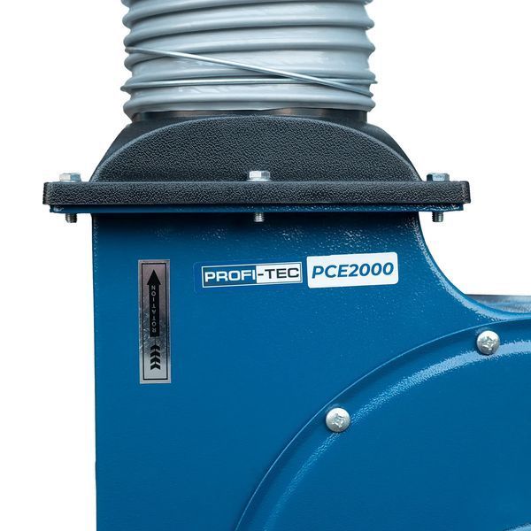 Потужний стружковідсмоктувач PROFI-TEC TURBODust PCE2000 : 1500 Вт, 215 л мішок для стружки (007004) 007004 фото