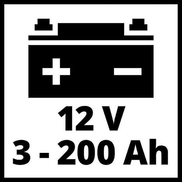 Автомобільний зарядний пристрій для акумулятора Einhell CE-BC 10 M : 12V, 3-200 Ah (1002245) 1002245 фото