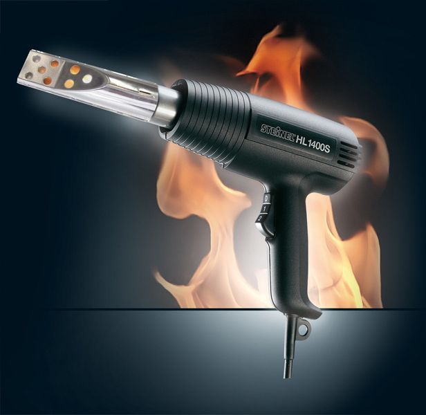 Будівельний фен Steinel HL 1400 S: 1400Вт, 240/450 л/хв.,2 швидкості 300&deg; та 500&deg;C, легкий 550г, Німеччина 345914 фото