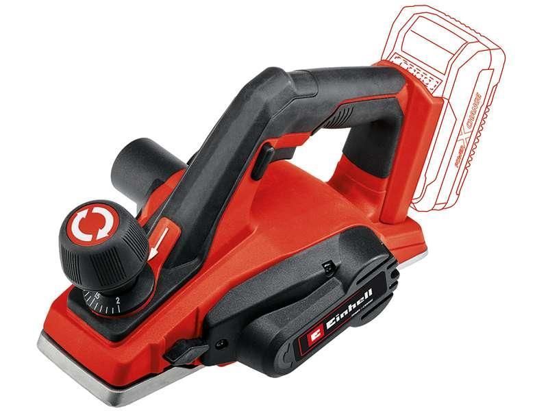 Набір! Рубанок Einhell TE-PL 18/82 Li - Solo +Акб 18V 2,5 Ah+зарядне: 15000 об/хв., глибина: 0-2 мм, фальцю до 8 мм 4345400, 4512097 фото