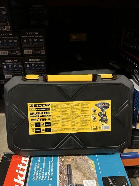Гайковерт ударний акумуляторний ZEGOR SDPP-21BL-1600 (акум 21V 6.0Ah 1шт і зарядка) SDPP-21BL-1600 фото
