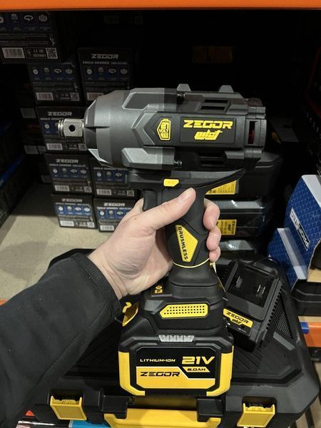 Гайковерт ударний акумуляторний ZEGOR SDPP-21BL-1600 (акум 21V 6.0Ah 1шт і зарядка) SDPP-21BL-1600 фото