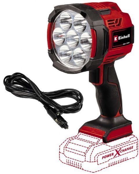 Набір! Ліхтар акумуляторний гібридний LED Einhell TE-CL 18/2500 LiAC-solo +АКБ 18В + зарядне+ 12В від прикурювача 4514145, 4512097 фото