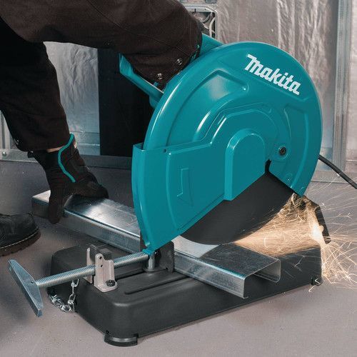 Монтажна пила по металу (труборіз) Makita LW 1401 : 2000 Вт, 355мм пила торцювальна по металу, відрізний верстат LW 1401 фото