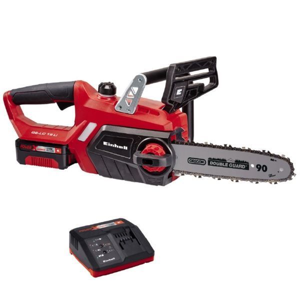 Потужна акумуляторна ланцюгова пила Einhell GE-LC 18 Li Kit : 18V 3.0Ah, шина 25см (4501760) 4501760 фото