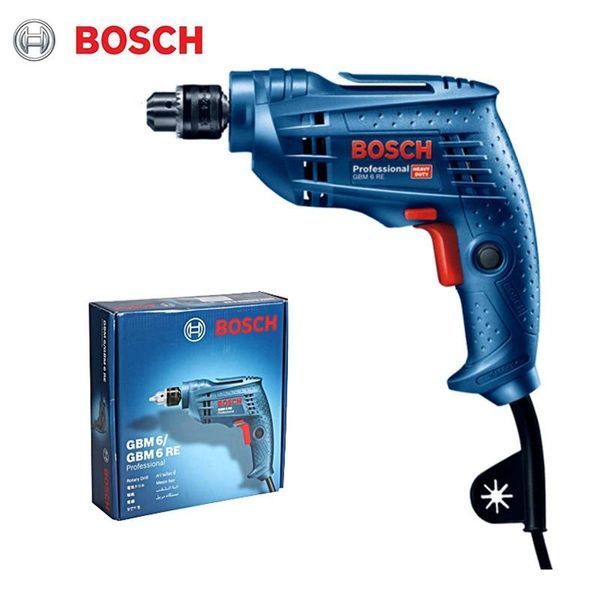 Професійна дриль електрична без ударна (електродриль) Bosch GBM 6 RE : 350 Вт, 1-10мм сверло, 1.2 кг 0601472600 0601472600 фото