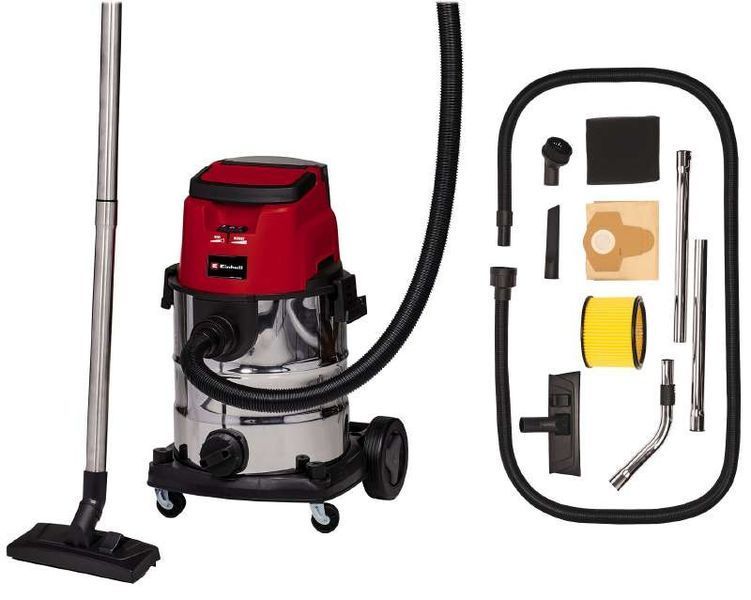 Професійний акумуляторний промисловий пилосос Einhell TC-VC 36/25 Li S - Solo : з АКБ 18V 2 шт-2.5Ah+ЗП, 25л, 150 мБар 2347170 4512097 фото