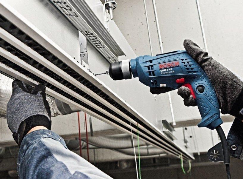 Професійна дриль електрична без ударна (електродриль) Bosch GBM 6 RE : 350 Вт, 1-10мм сверло, 1.2 кг 0601472600 0601472600 фото