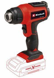 Потужний фен акумуляторний Einhell TE-HA 18 Li - Solo: з АКБ18 V 4.0 Ah, 350&deg;С / 550&deg;С, 200л/хв.,вага 0.61 кг 4520500 4512042 фото