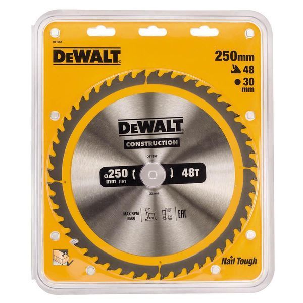 Диск пильний 250 х 30 (48Т) DeWALT DT1957 DT1957 фото