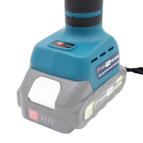 Потужний акумуляторний секатор PROFI-TEC HES20BL HomeLine: з АКБ 2шт-20V 2.0 Аh+ЗП, діаметр різу 30 / 45 мм 006307 фото
