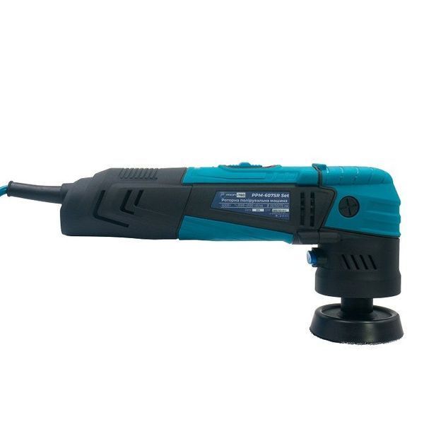 Потужна роторная полировальная машина PROFI-TEC PPM-607SR SET : 600 Вт, диски 30/50/75 мм 006066 фото