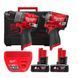 Професійний набір акумуляторного інструменту Milwaukee M12 FPP2H2-402X : шурупокрут, гайкокрут 4933492512 фото 2