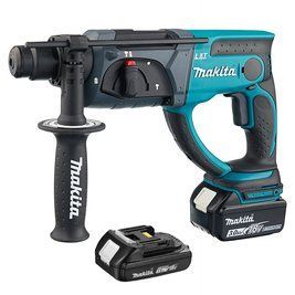 Професійний акумуляторний перфоратор Makita DHR202RX4 : з АКБ 2шт-18V 3 Аг + 1,5 Аг, 2 Дж DHR202RX4 фото