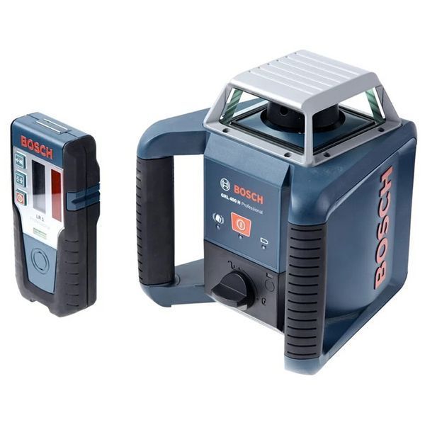 Професійний ротаційний лазерний нівелір BOSCH Professional GRL 400 H SET : червоний промінь, оригінал (0601061800) 0601061800 фото
