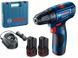 Акумуляторний шуруповерт Bosch GSR 120 LI (06019G8000): 30/13 Нм, 1300 об/хв, 2 Акб 12 В / 2 Ач Li-ion,1 кг 06019G8000 фото 1