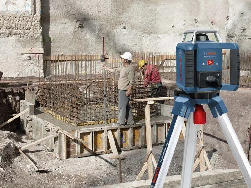 Професійний ротаційний лазерний нівелір BOSCH Professional GRL 400 H SET : червоний промінь, оригінал (0601061800) 0601061800 фото