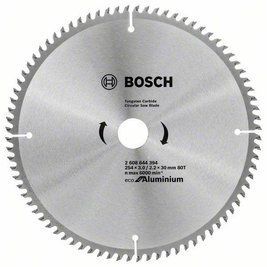 Диск пильний 254 х 30 (80Т) Bosch по алюмінію (2608644394) 2608644394 фото