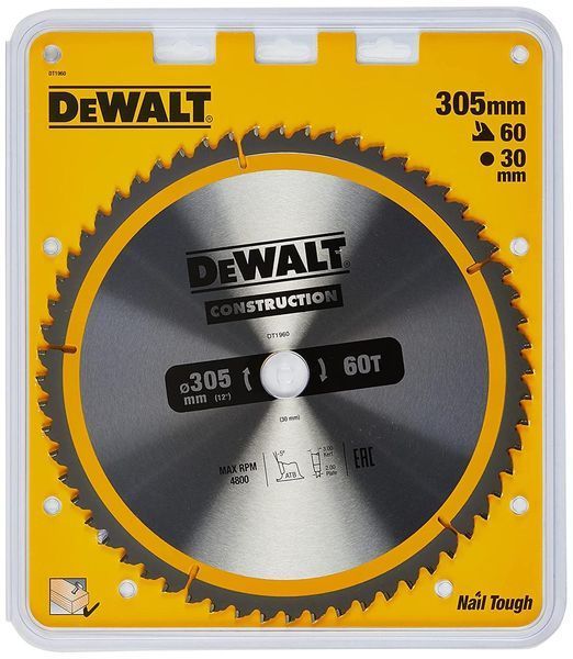 Диск пильний 305 х 30 (60Т) DeWALT DT1960 DT1960 фото