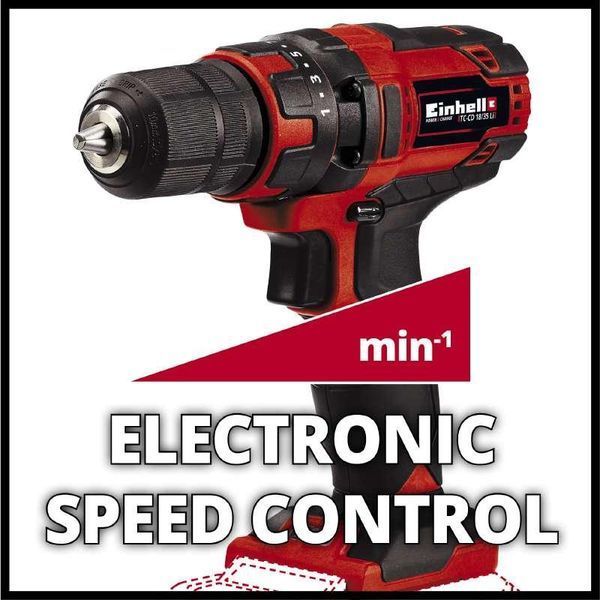 Акумуляторний шуруповерт Einhell TC-CD 18/35 Li - Solo : 18V (без акума і зарядки) 4513927 4513927 фото