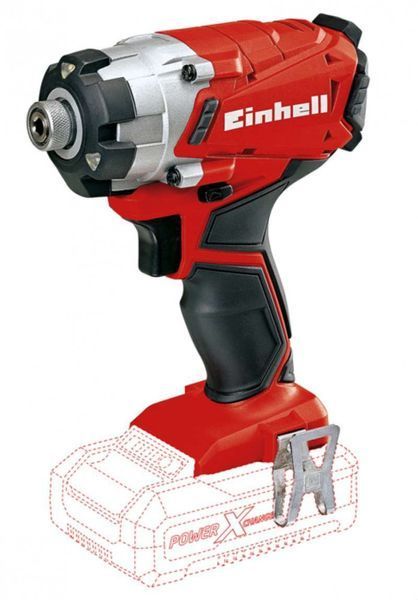 Набір ударна викрутка Einhell TE-CI 18 Li Solo + зарядний пристрій і акумулятор 18V 2,5 Ah 4510034, 4512097 фото