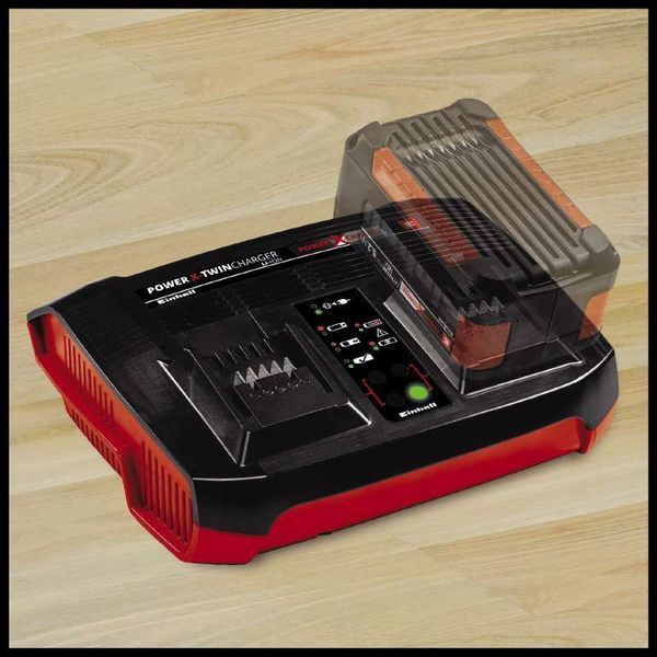 Потужний зарядний пристрій для двох акумуляторів Einhell 18V Power-X-Twincharger 3 A (4512069) 4512069 фото