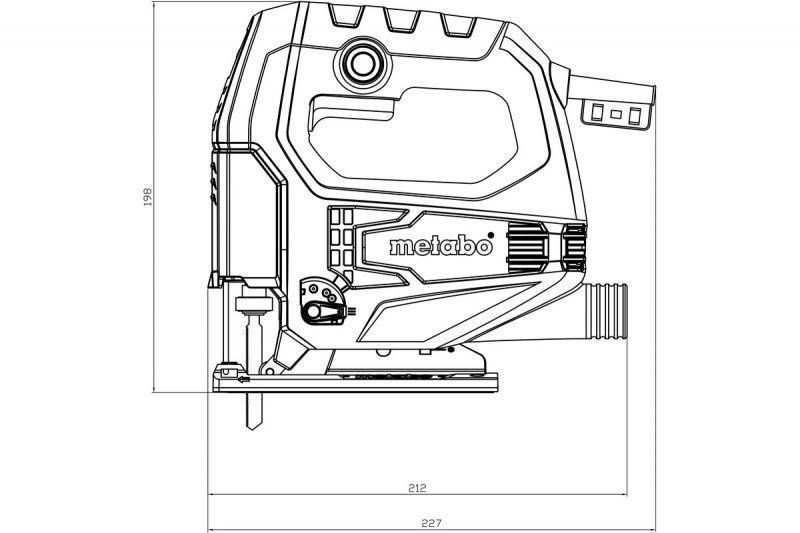 Професійний електричний лобзик по дереву Metabo STEB 65 Quick : 450 Вт (601030000) 601030000 фото