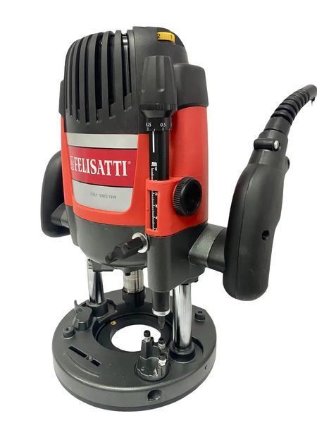 Потужний електричний ручний столярний фрезер FELISATTI ФМ-67/2200Е F61110 : 2200 Вт, 8 та 12 цанга, 21000 об/хв F61110 фото