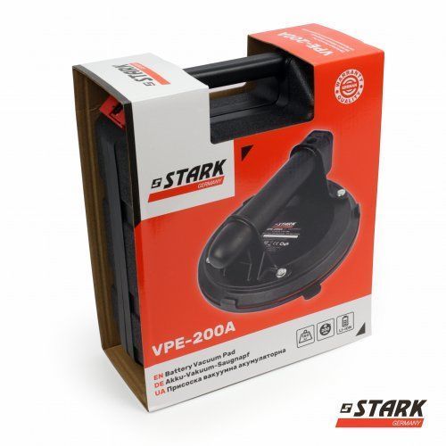 Якісна акумуляторна вакуумна присоска STARK VPE-200A 160 кг (180500022) 130347 фото