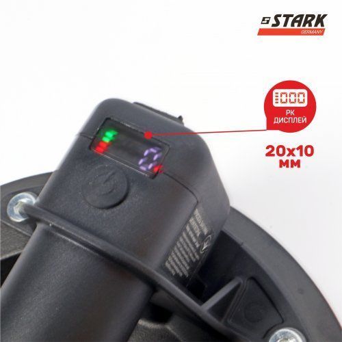 Якісна акумуляторна вакуумна присоска STARK VPE-200A 160 кг (180500022) 130347 фото