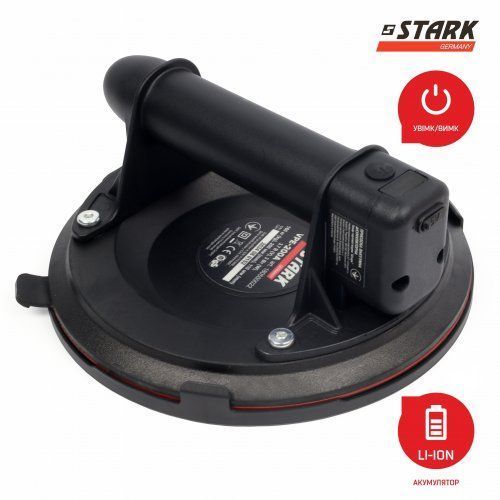 Якісна акумуляторна вакуумна присоска STARK VPE-200A 160 кг (180500022) 130347 фото